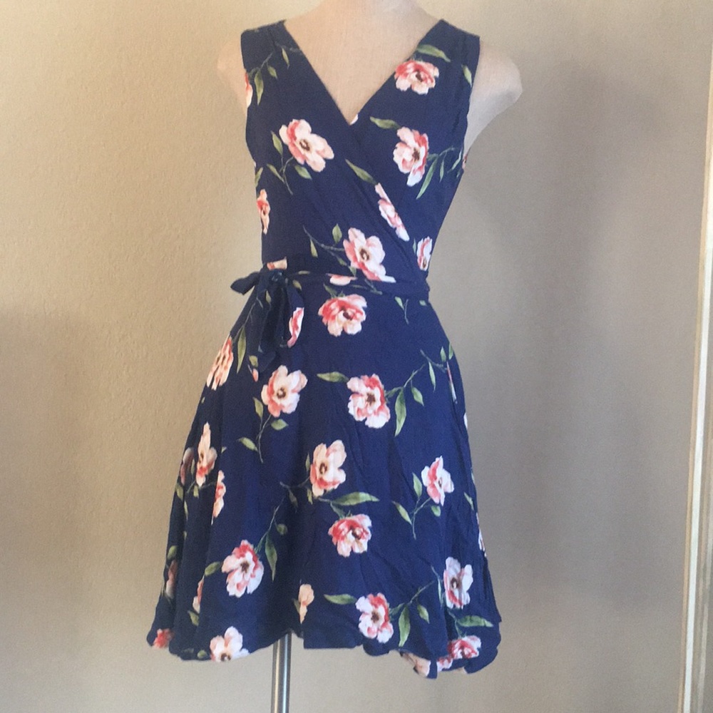 lumiere floral wrap dress